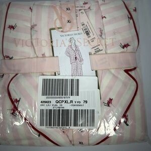 Victoria's Secret Pink and White Pajama Set